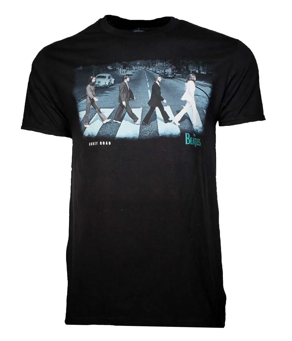 Beatles Abbey Stride Men's Black T-Shirt