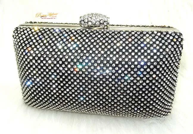 Beautiful Black Clutch Party Clutch Evening Party Cocktail Purse for women