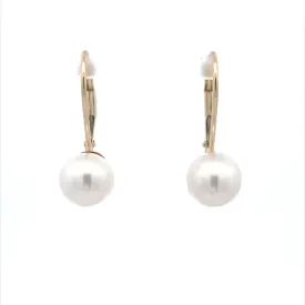 Beeghly & Co.Yellow Gold Pearl Drop Earrings