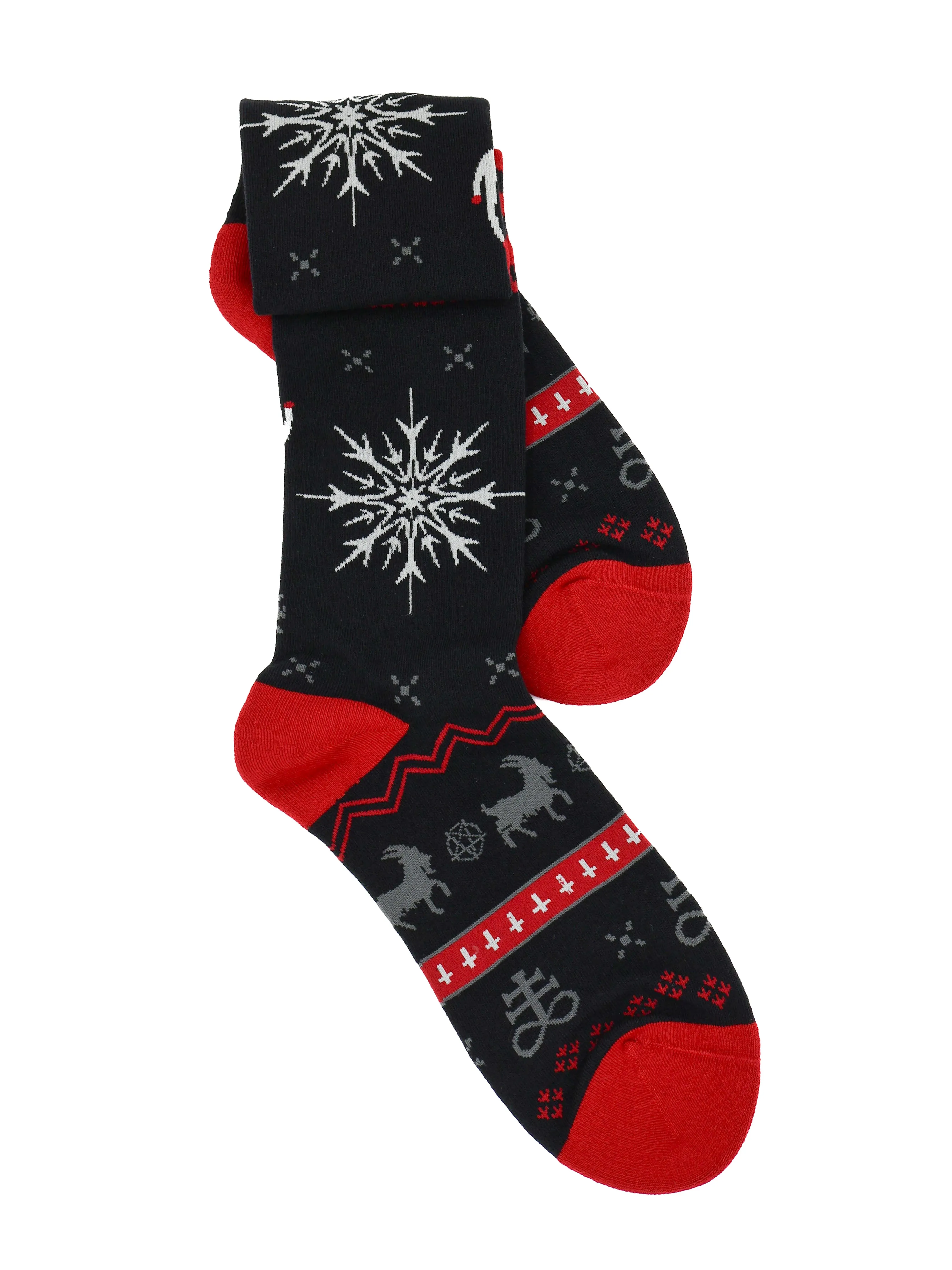 Beelzebuck Sweater Inspired Crew Socks FOOTCLOTHES