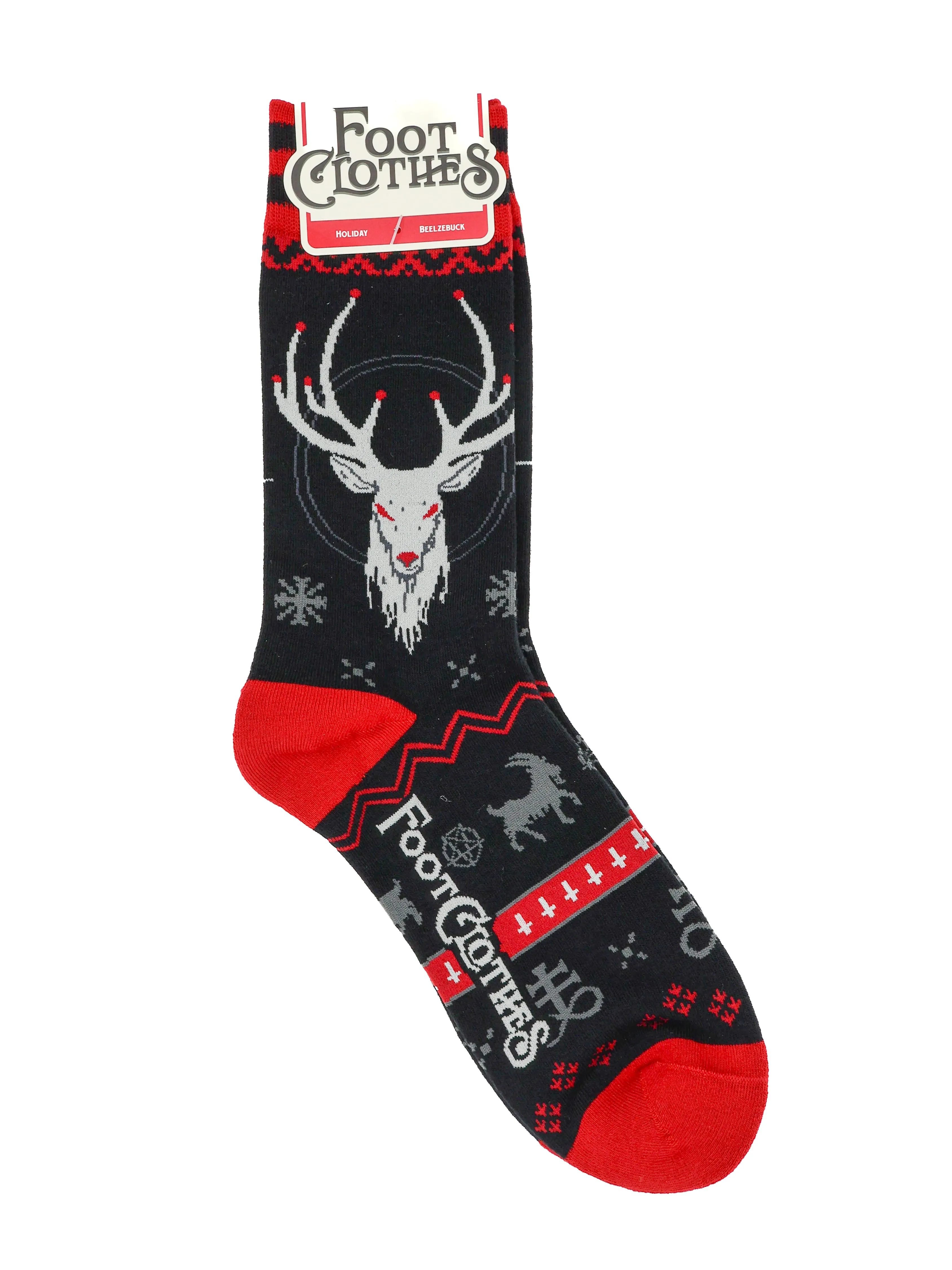 Beelzebuck Sweater Inspired Crew Socks FOOTCLOTHES