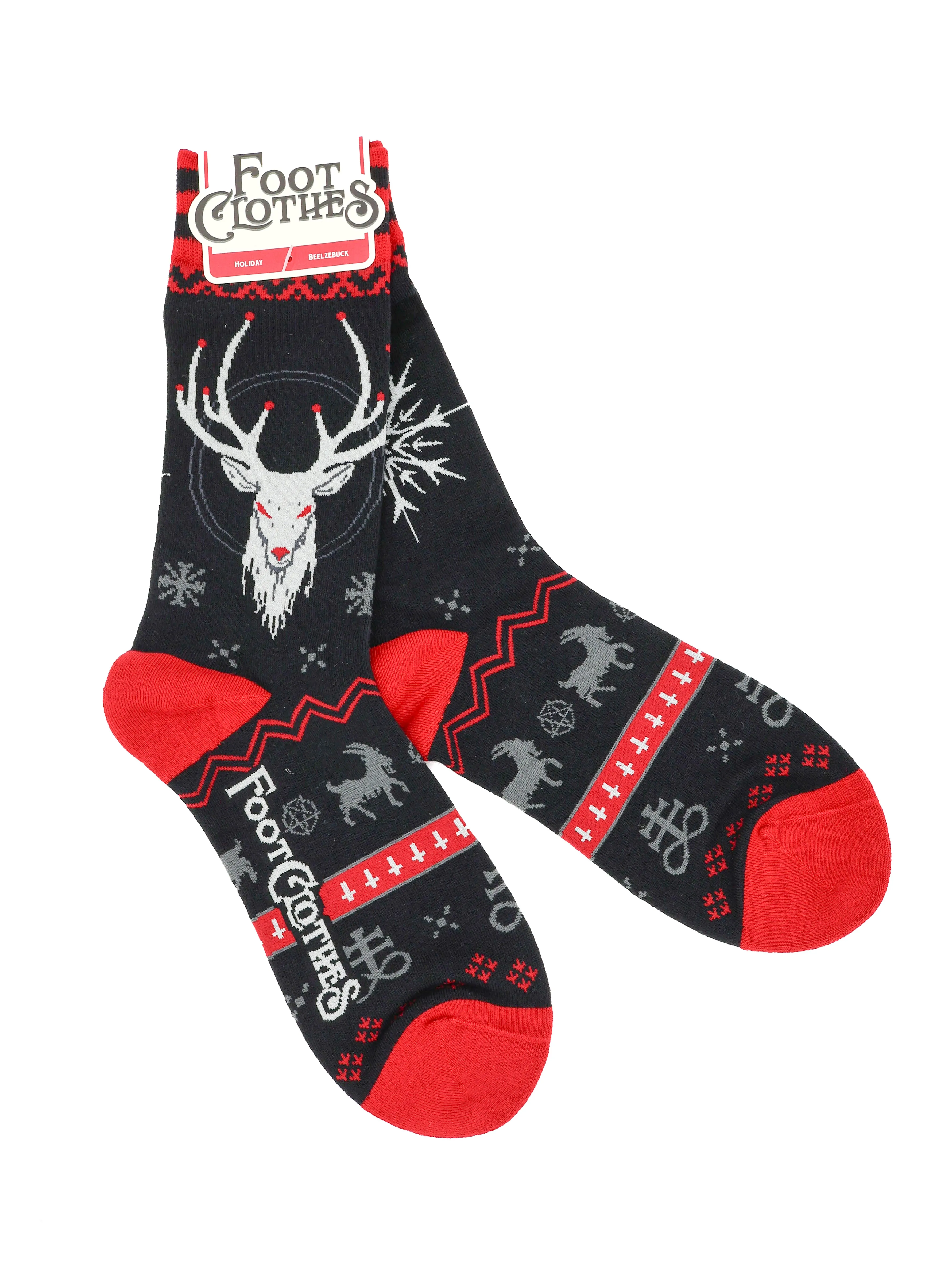 Beelzebuck Sweater Inspired Crew Socks FOOTCLOTHES