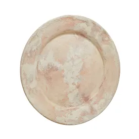 Beige Distressed Hanging Plate Sculpture