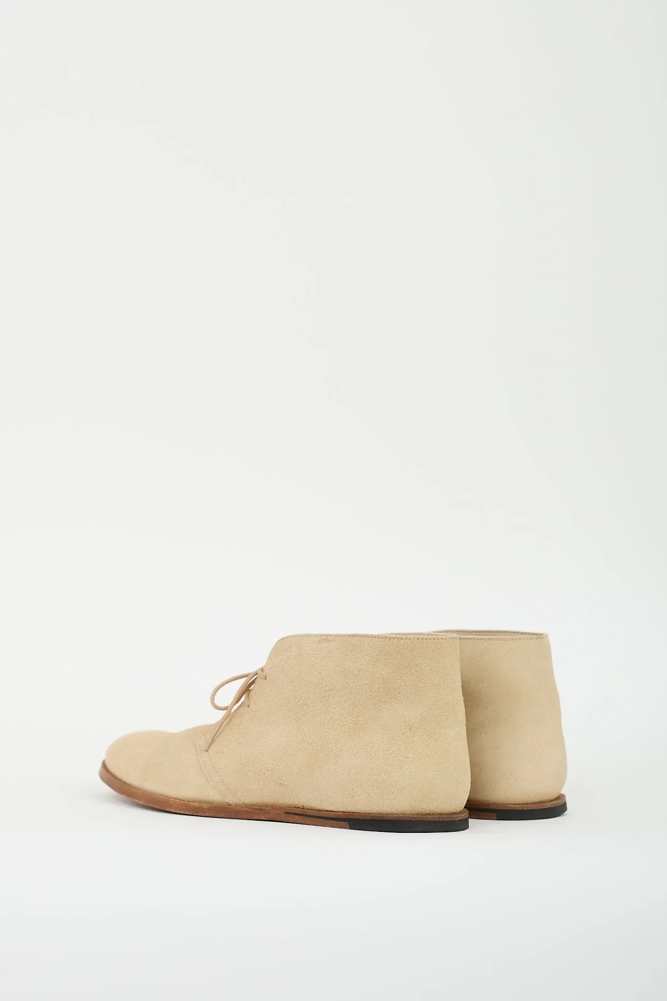 Beige Suede Desert Boot