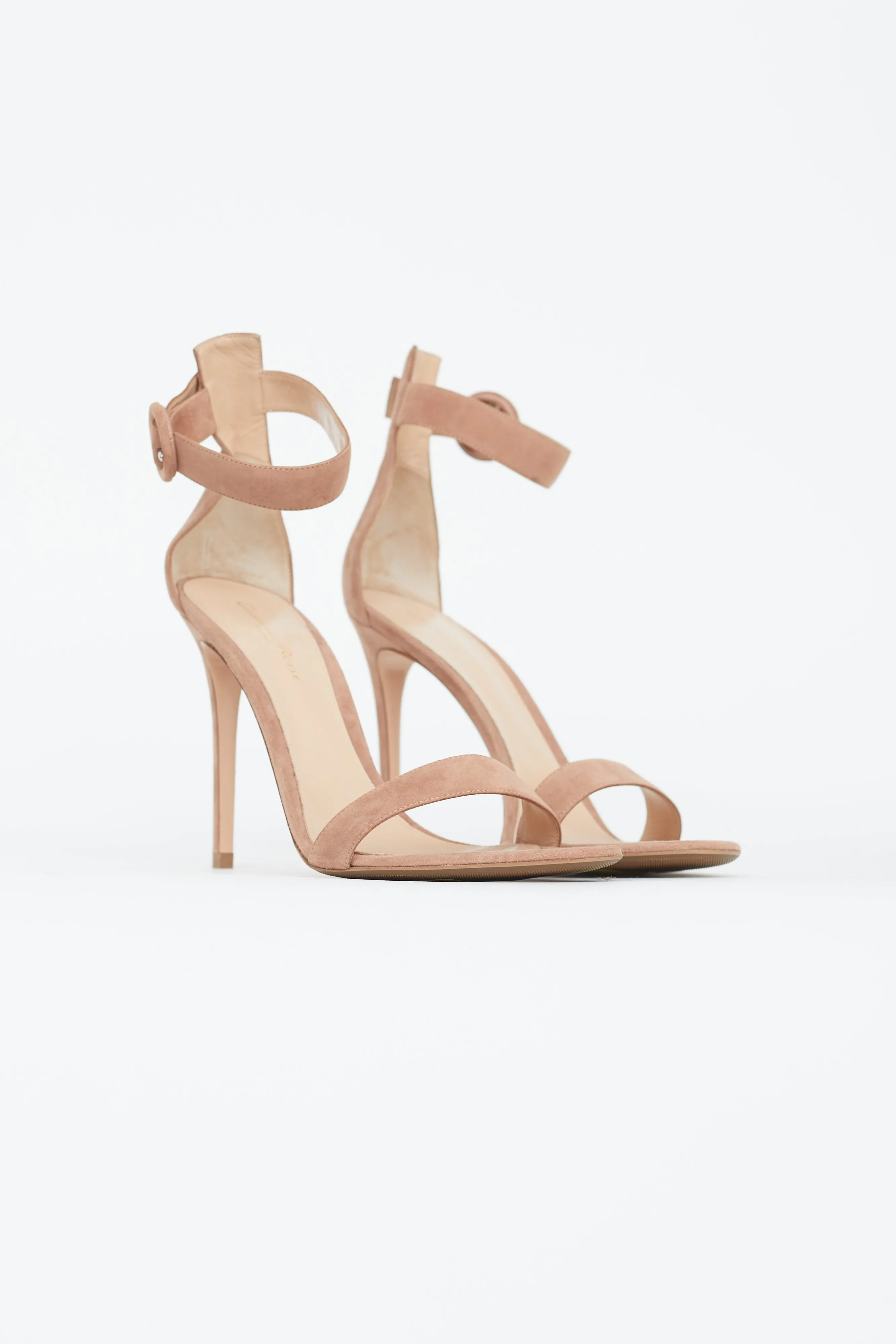 Beige Suede Portofino 105 Heel