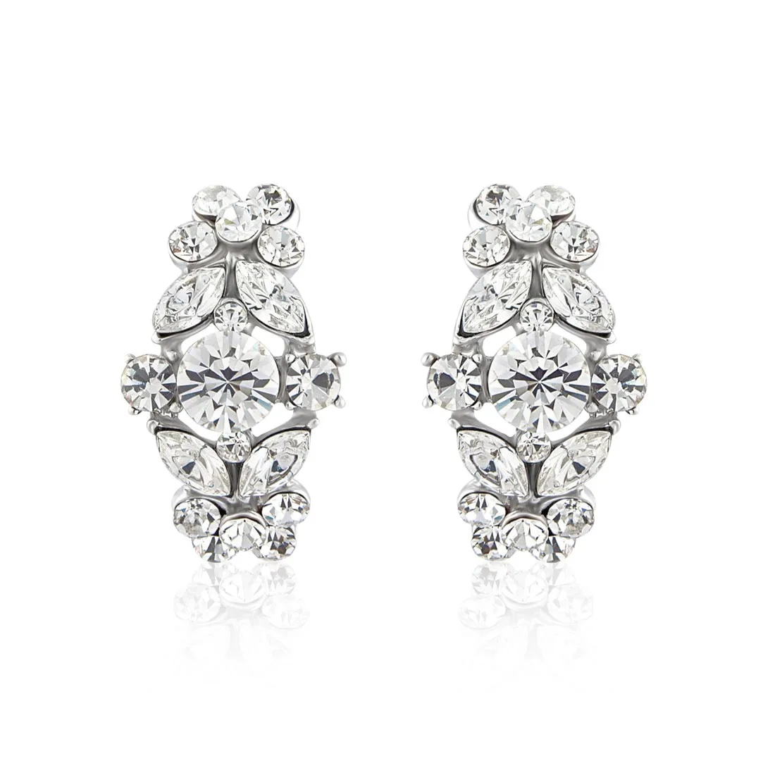 Bejewelled Starlet Clip On Earrings