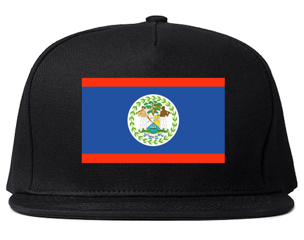 Belize Flag Country Printed Snapback Hat Cap