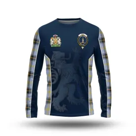 Bell of the Borders Tartan Long Sleeve T-Shirt with Family Crest and Lion Rampant Vibes Sport Style