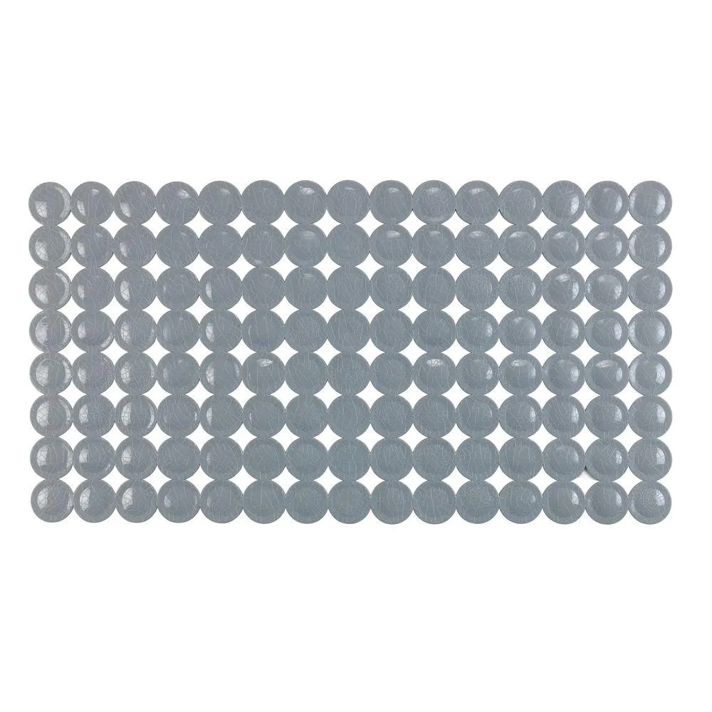 Belle Rectangular Bath Mat Grey