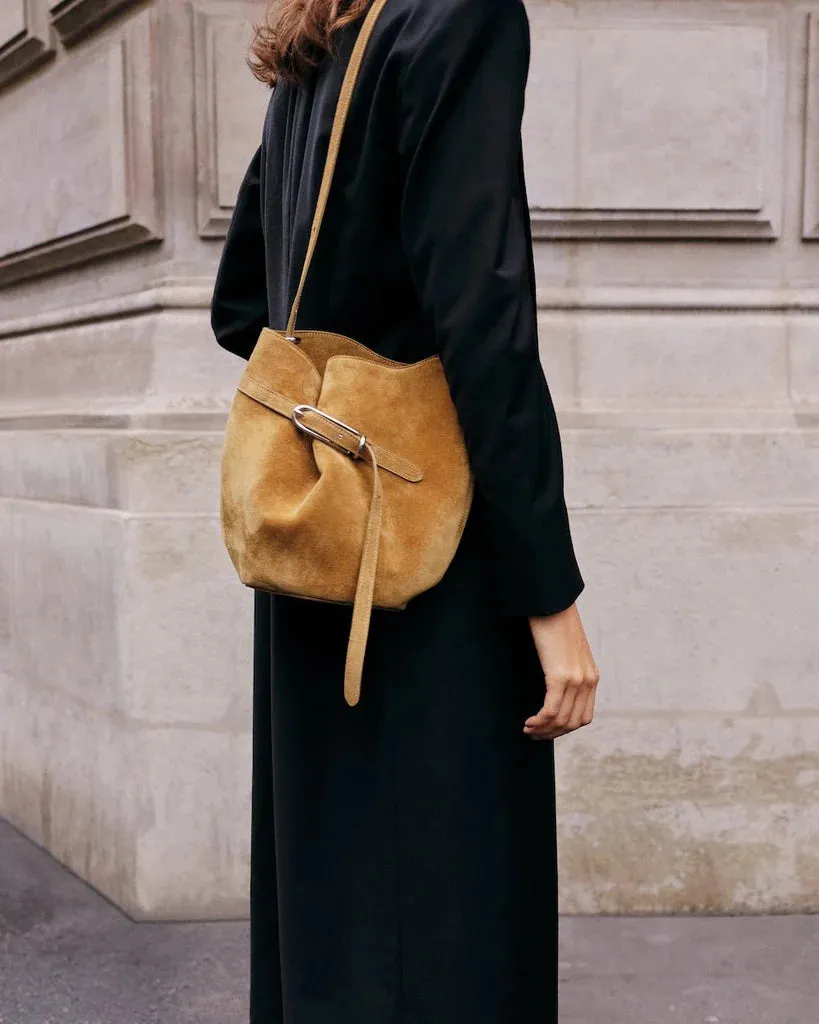 Belted Bucket Bag