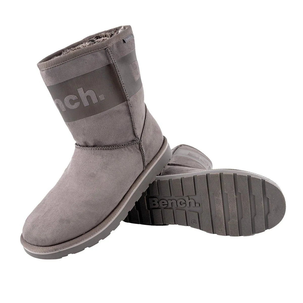 Bench Snow Boots Fabric Grey Colour For Women