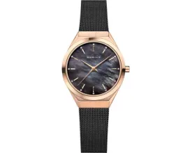 Bering Ultra Slim | polished/brushed rose/ gold mother of pearl face