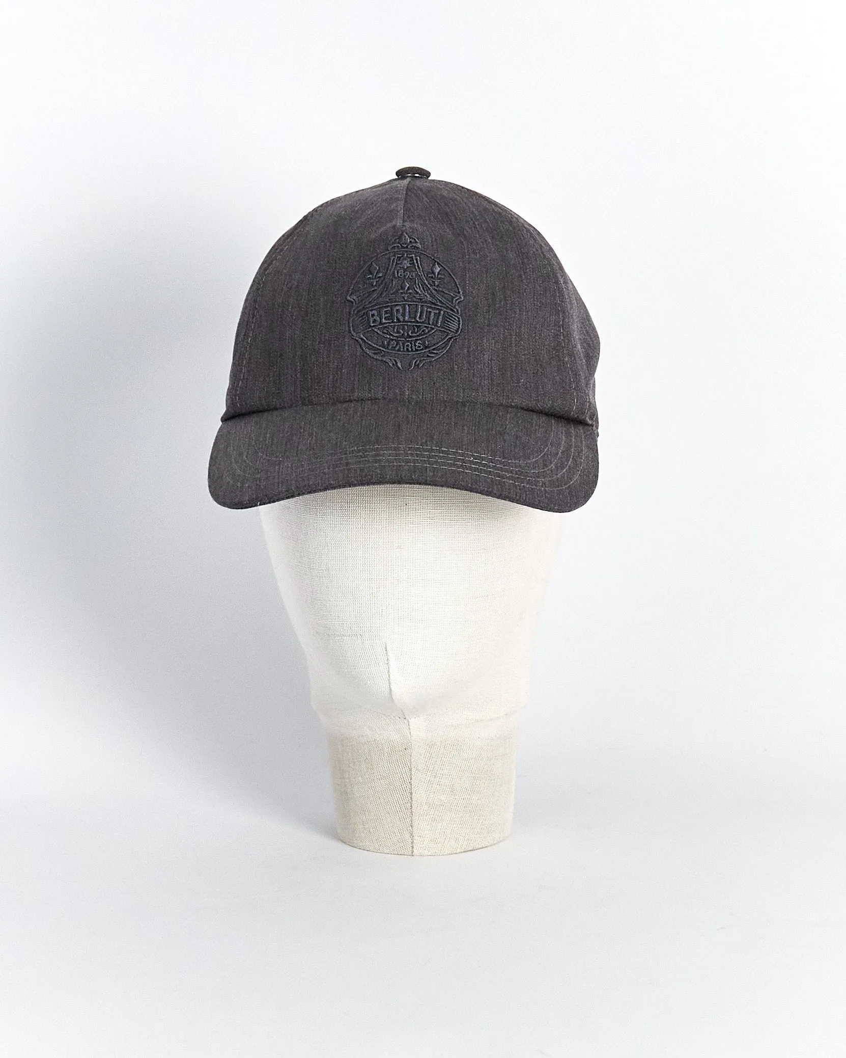 Berluti 'crest' cap, grey, S