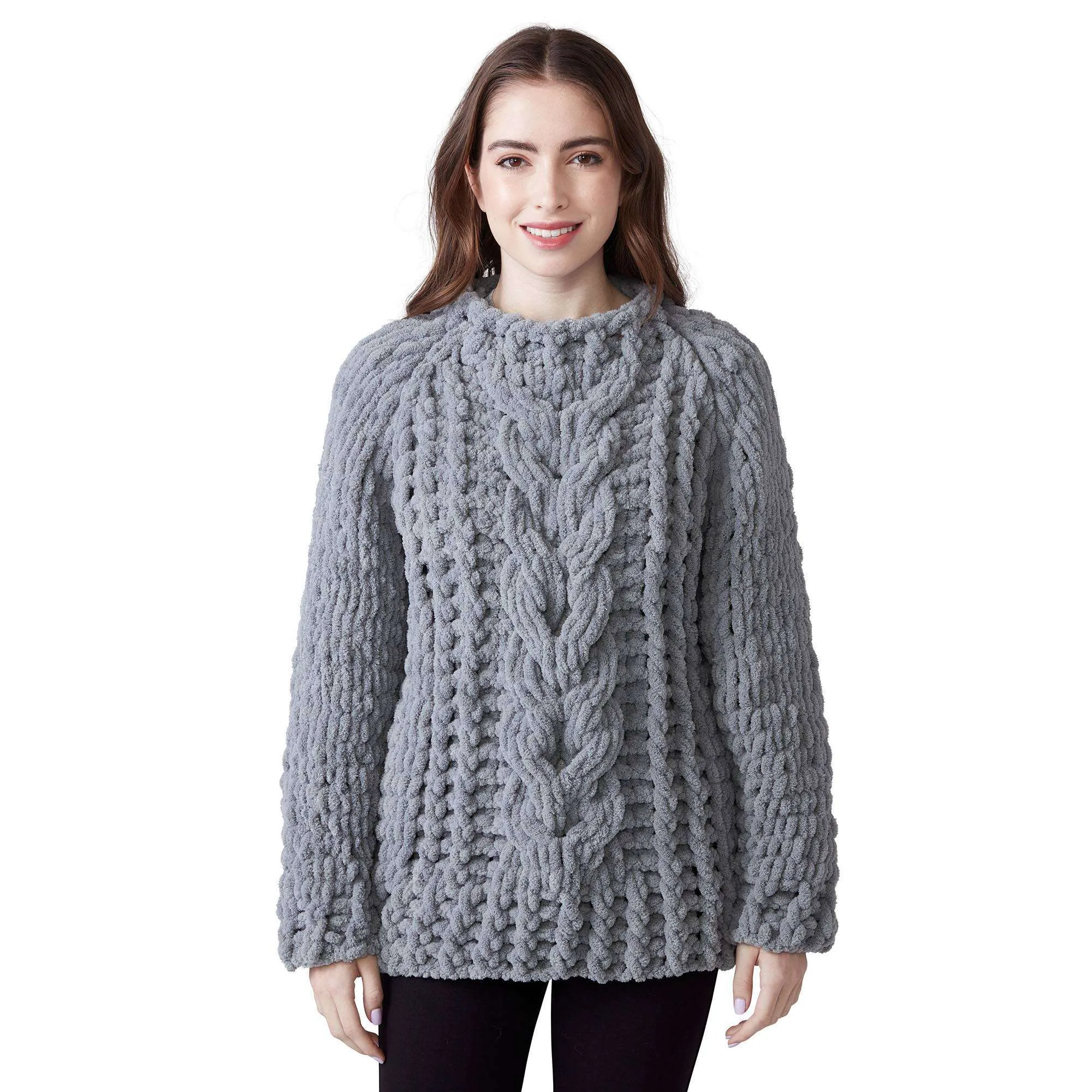 Bernat Craft Alize EZ Cabled Pullover