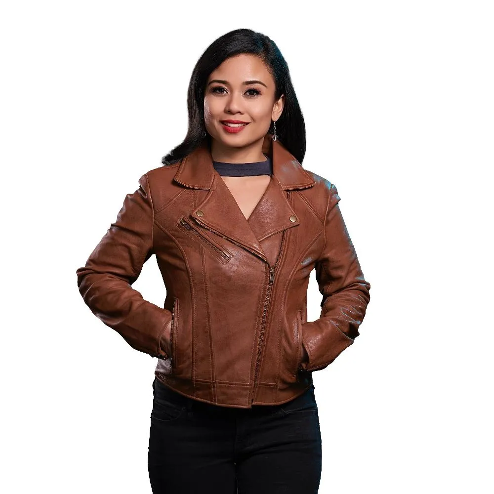 Betsy - Women's Fashion Lambskin Leather Jacket