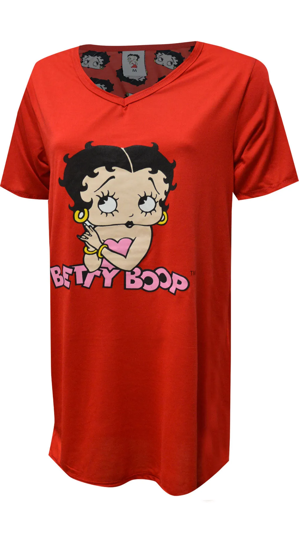 Betty Boop Classic Red Plus Size Nightshirt