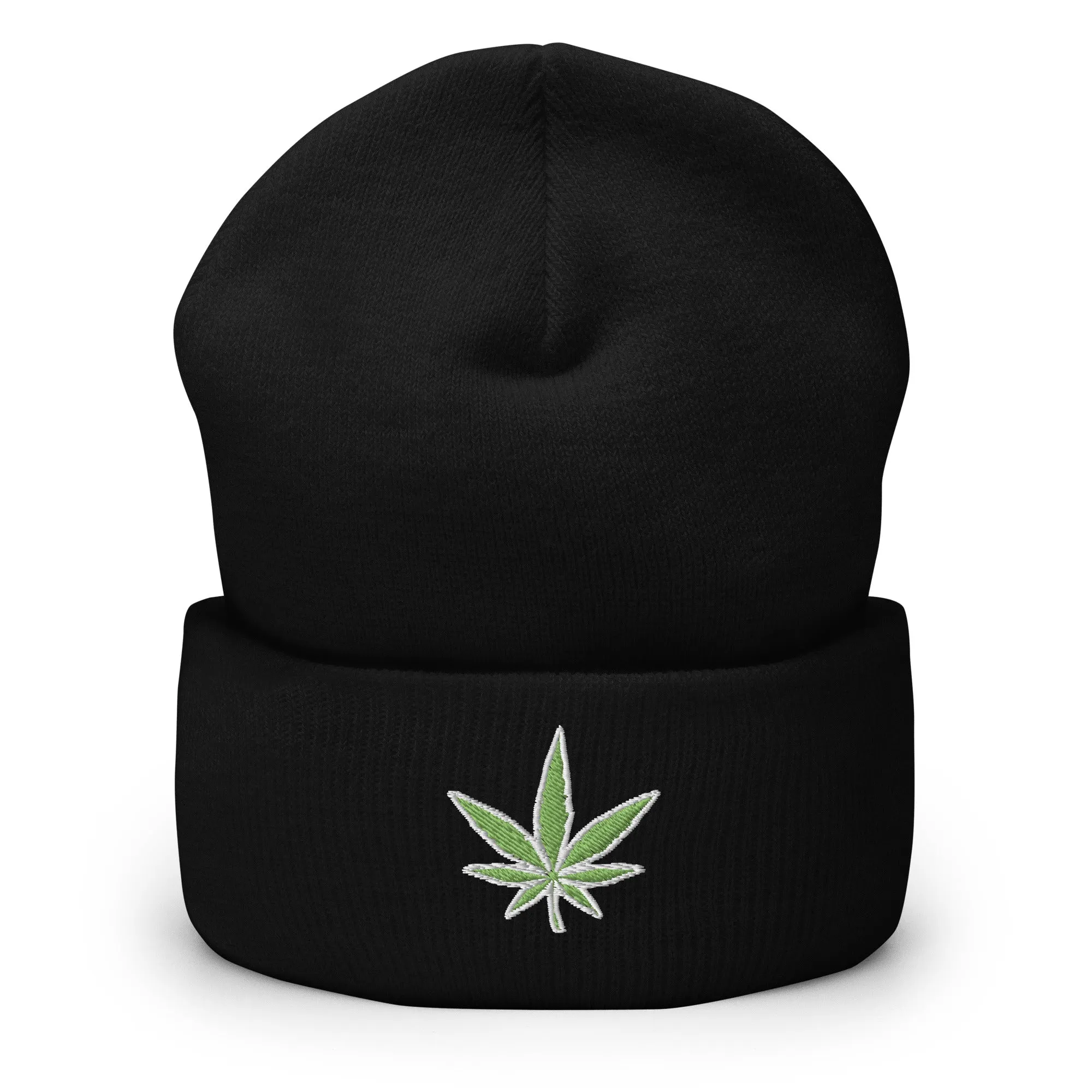 Bhang leaf Cuffed Beanie