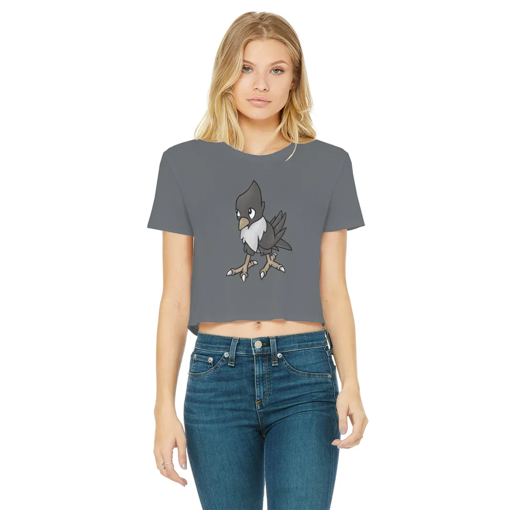 BiChip Classic Women's Cropped Raw Edge T-Shirt