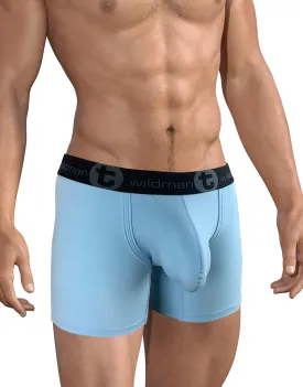 Big Boy Pouch 5" Inseam Boxer Brief Light Blue