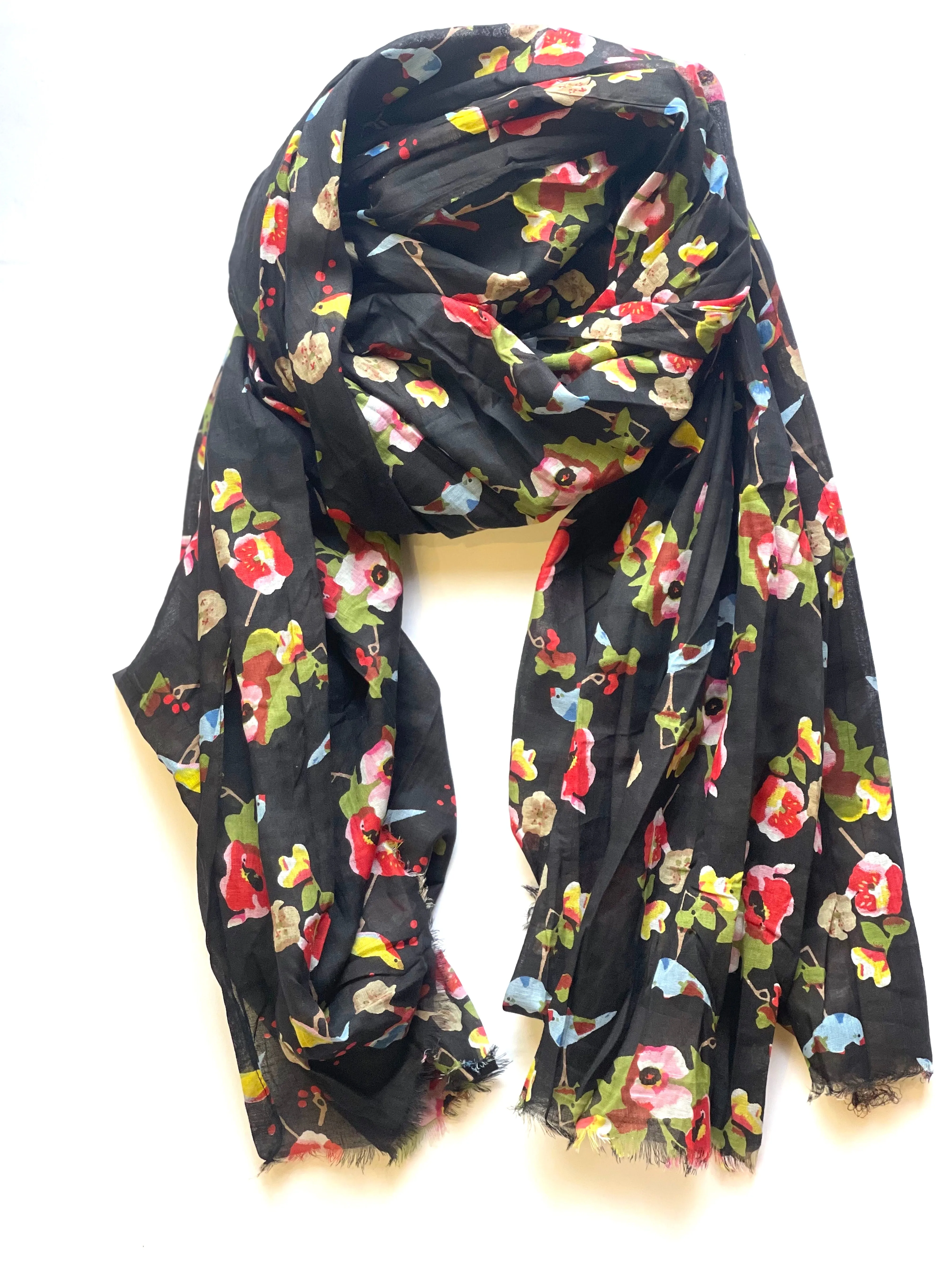 Bird Cotton Scarf