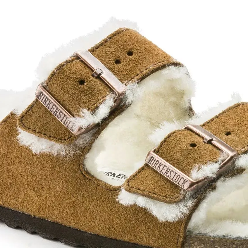 Birkenstock Arizona Mink Lined Shearling