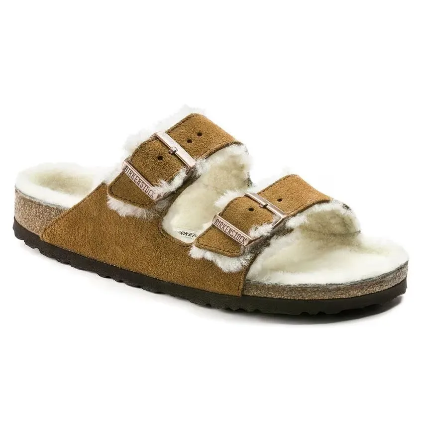 Birkenstock Arizona Mink Lined Shearling