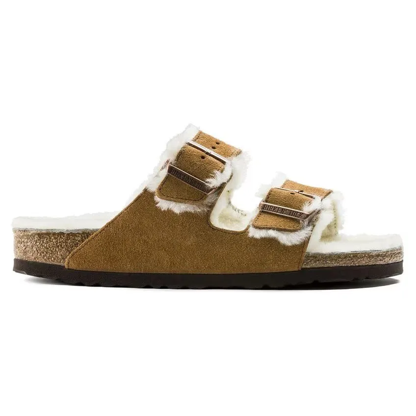 Birkenstock Arizona Mink Lined Shearling