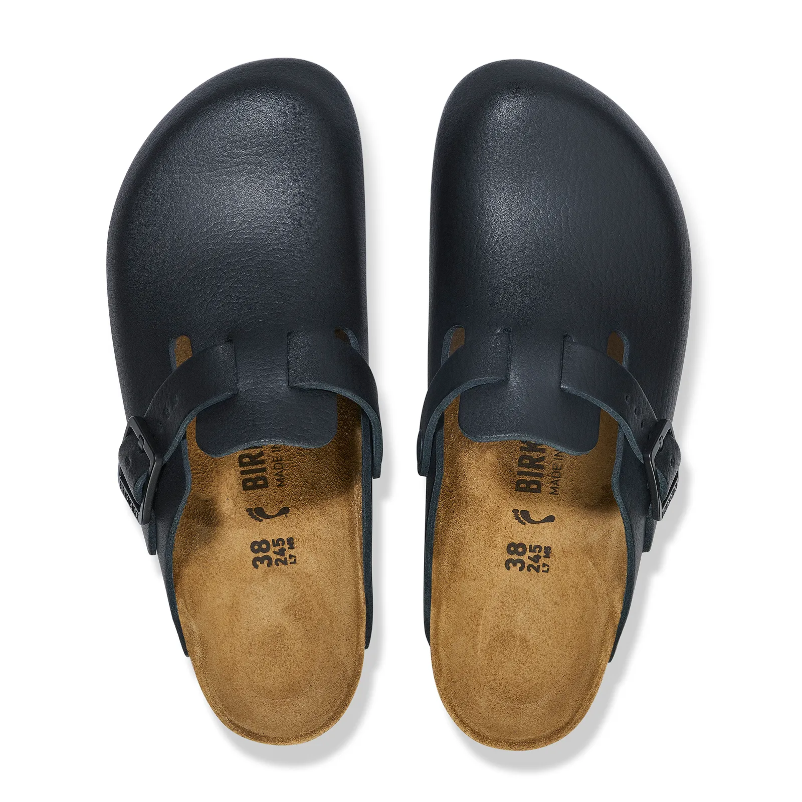 Birkenstock Boston Pro Clog (Men) - Black Leather