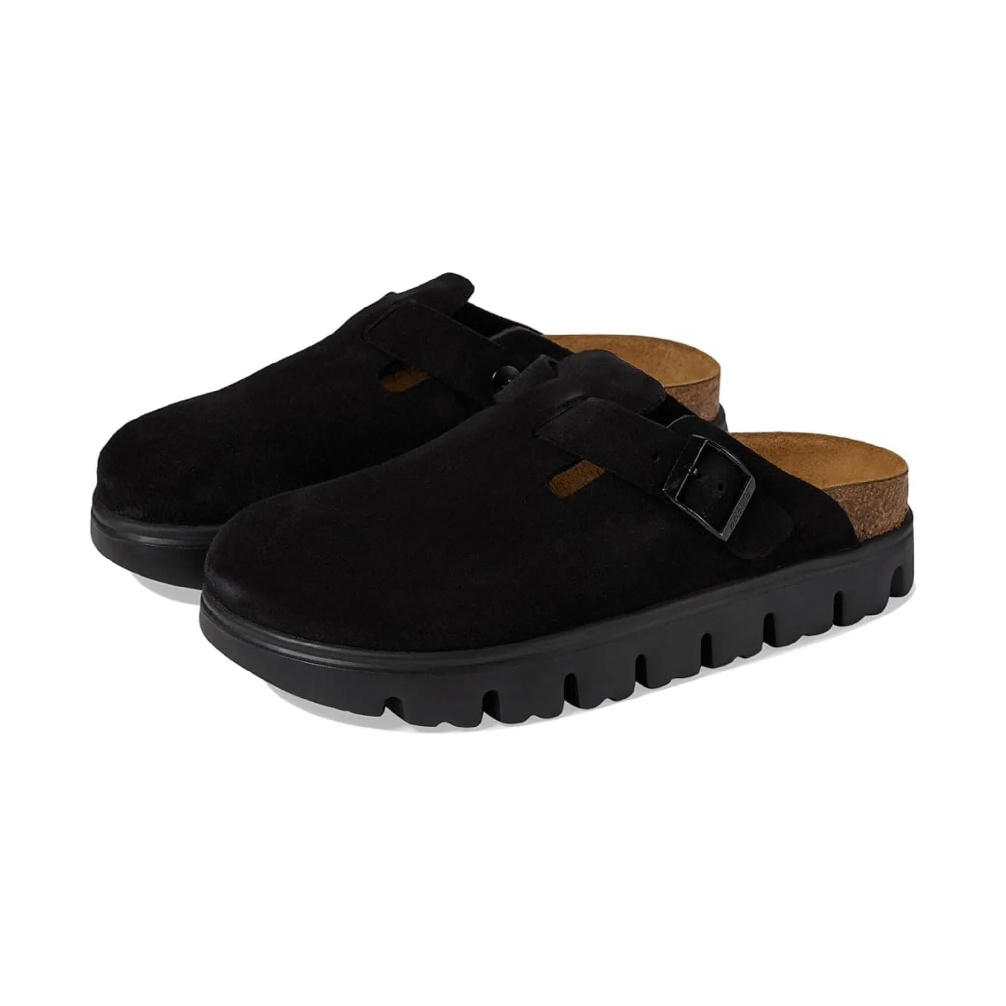 Birkenstock Papillio Boston Chunky Clog - Black Suede