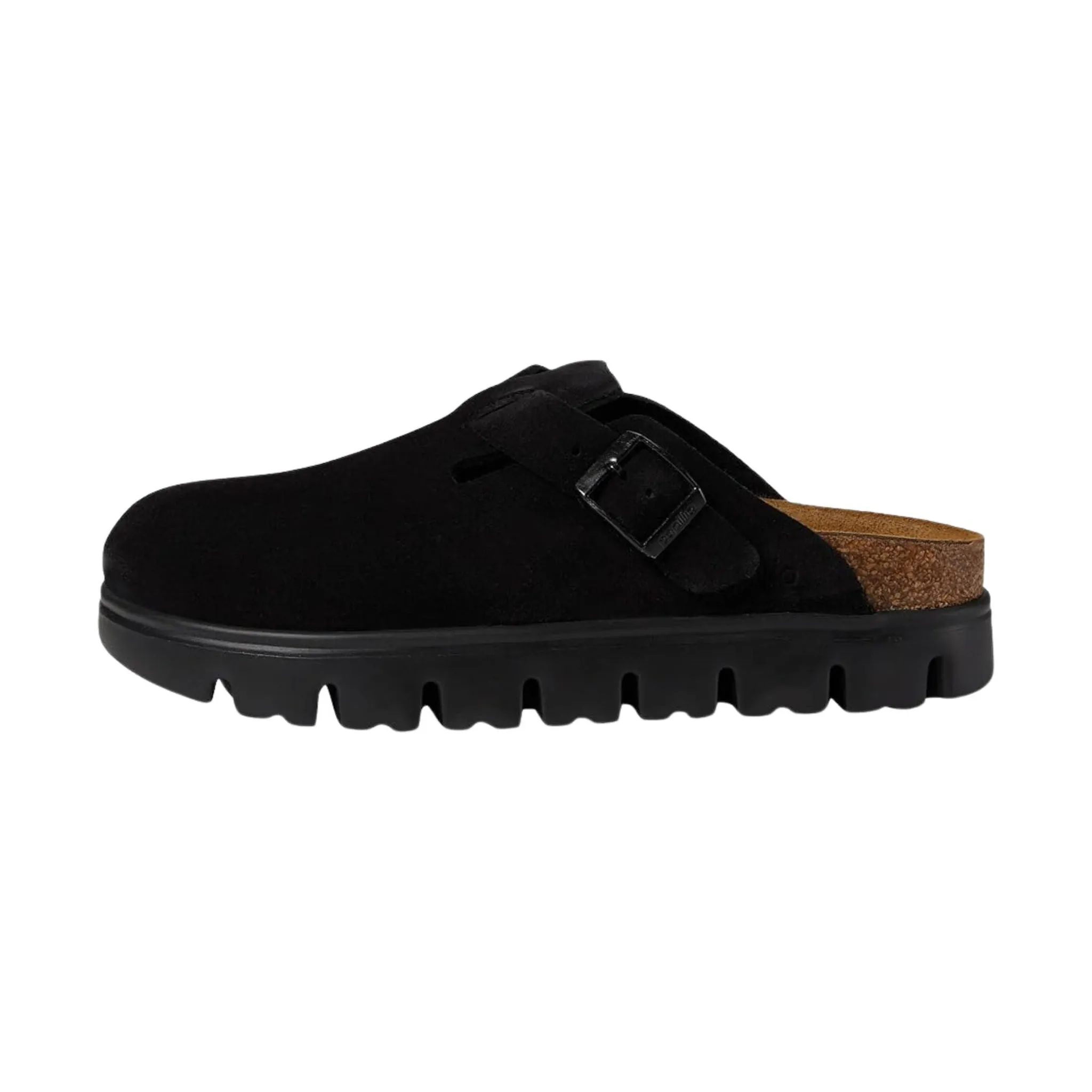 Birkenstock Papillio Boston Chunky Clog - Black Suede