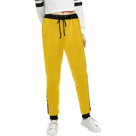 BLACC BORDER YELLOW Women's All Over Print Sweatpants