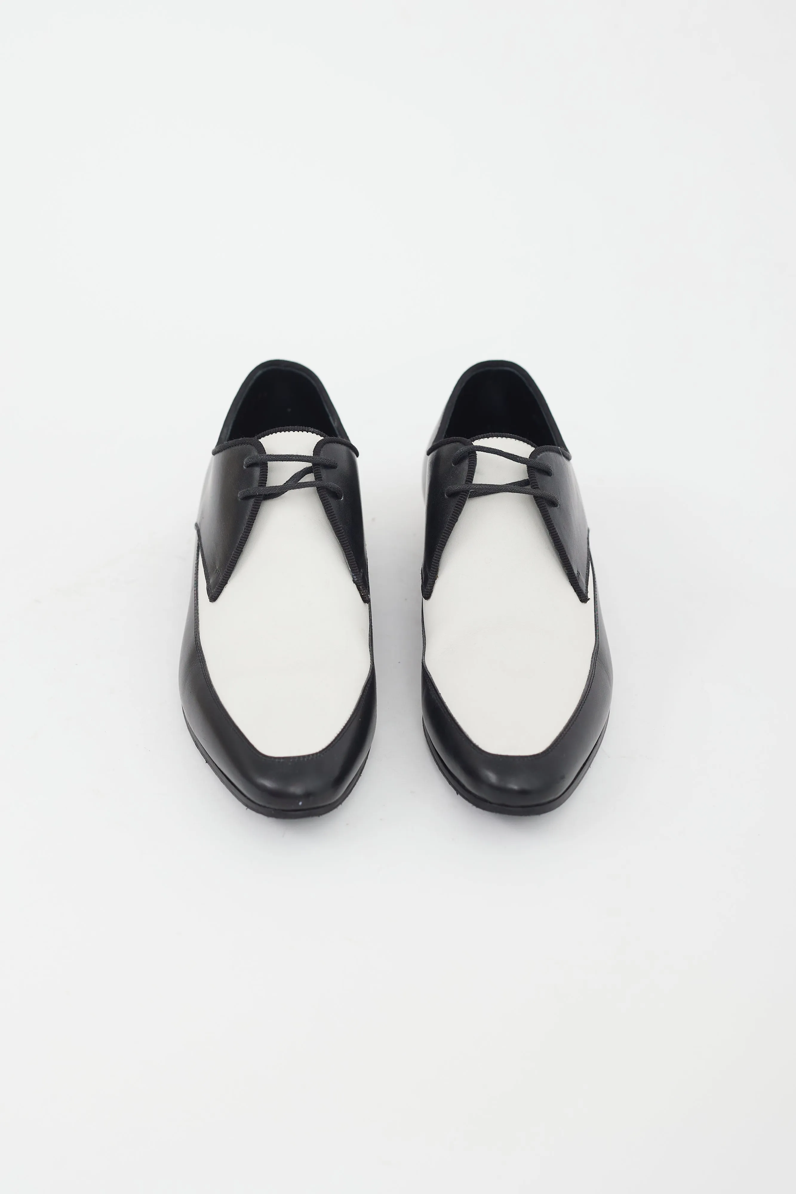 Black & White Leather Oxford