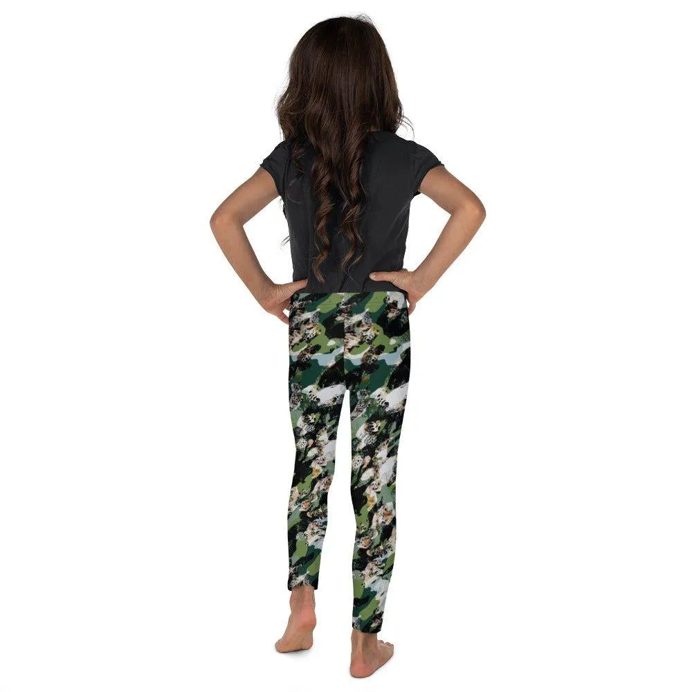 Black Camouflage Kid's Leggings