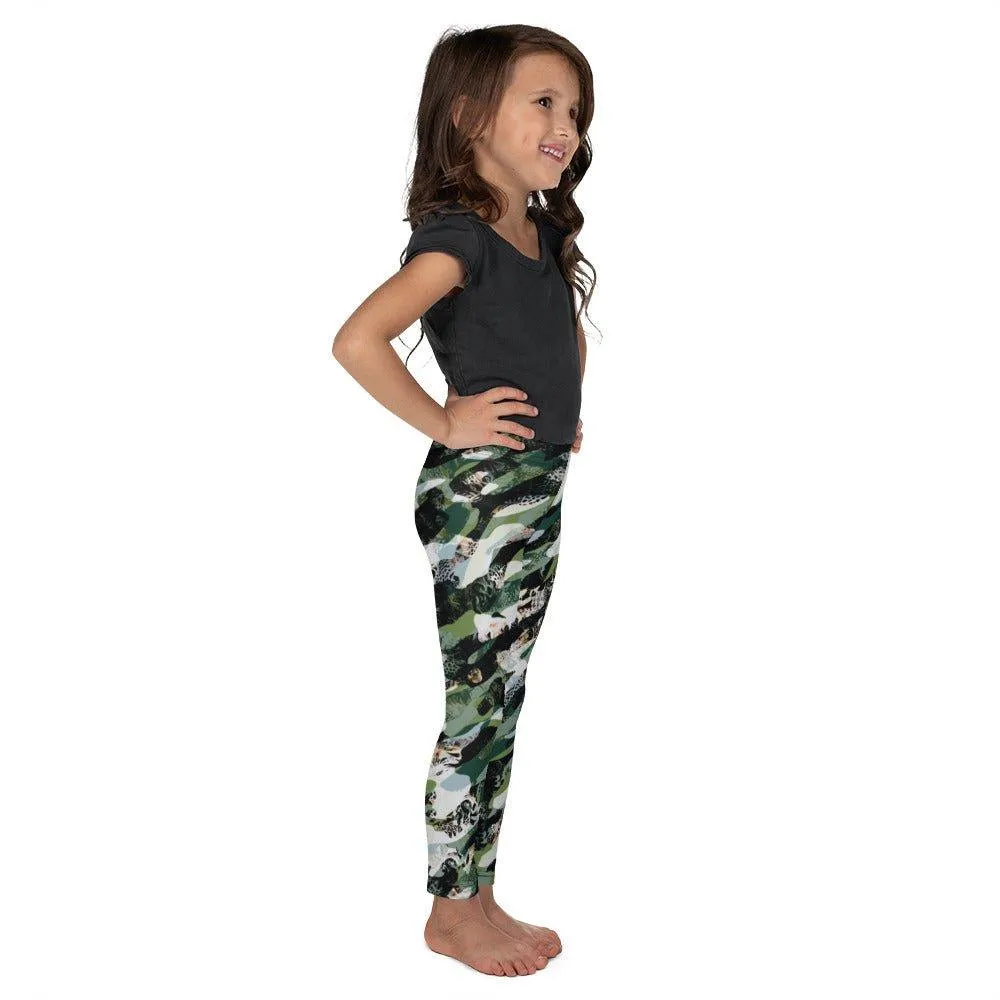 Black Camouflage Kid's Leggings