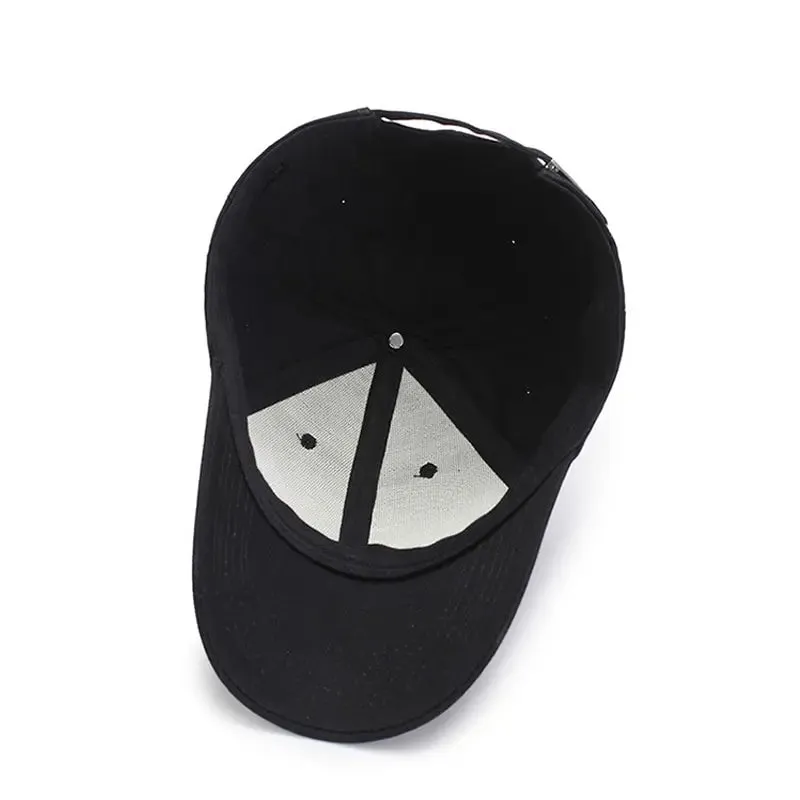 Black Cap Solid Color Baseball Cap Snapback Caps