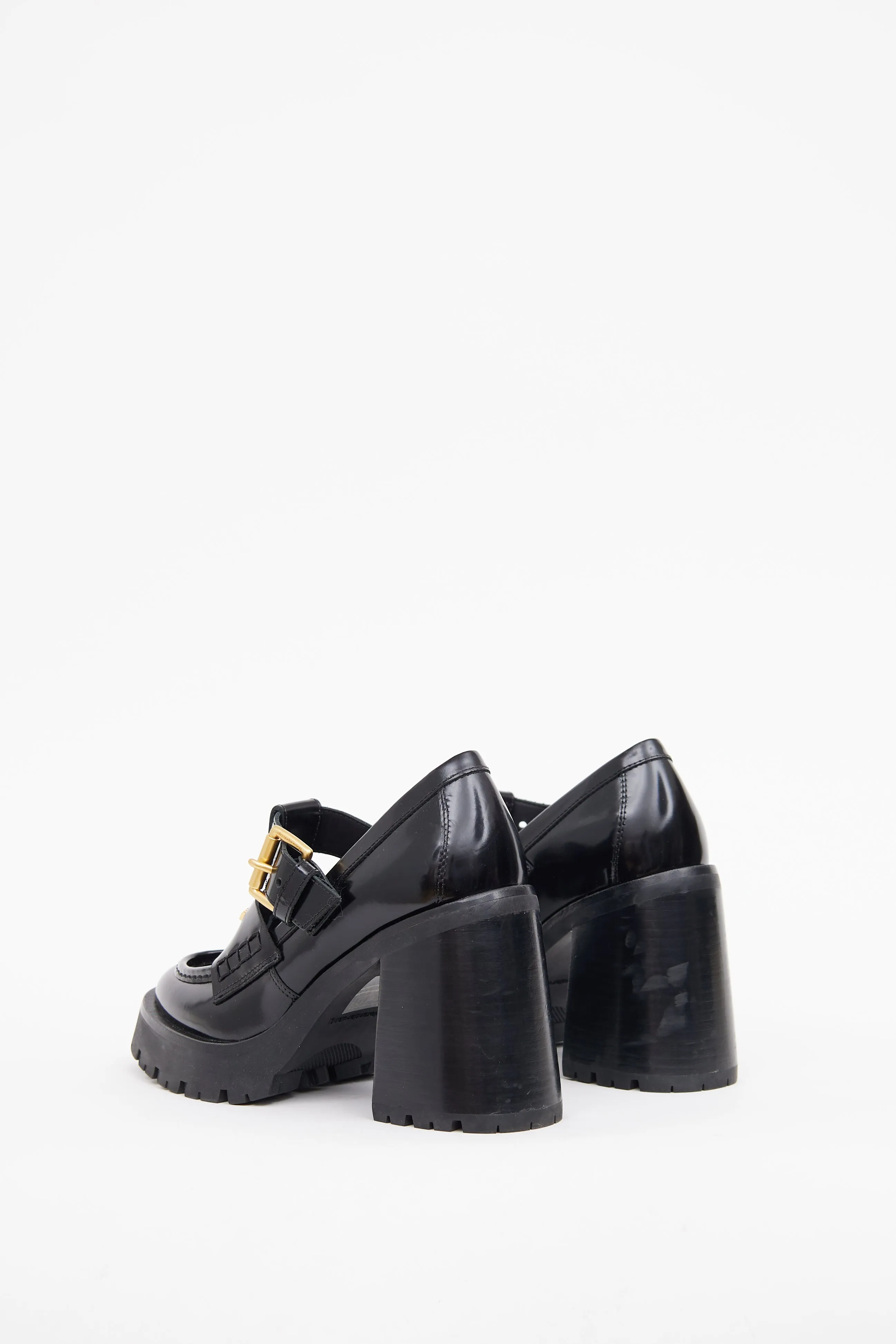 Black Carter Heeled Loafer