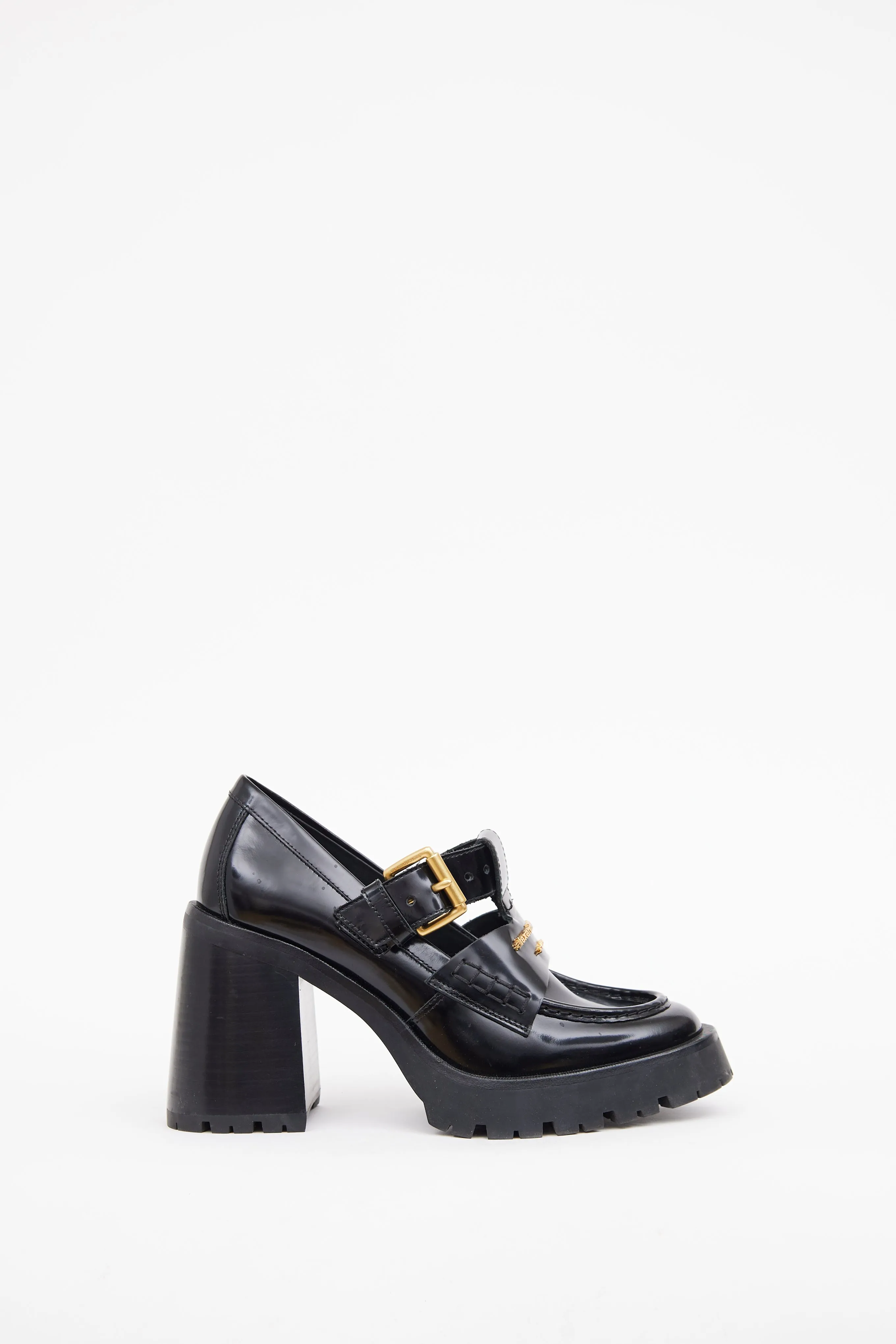 Black Carter Heeled Loafer