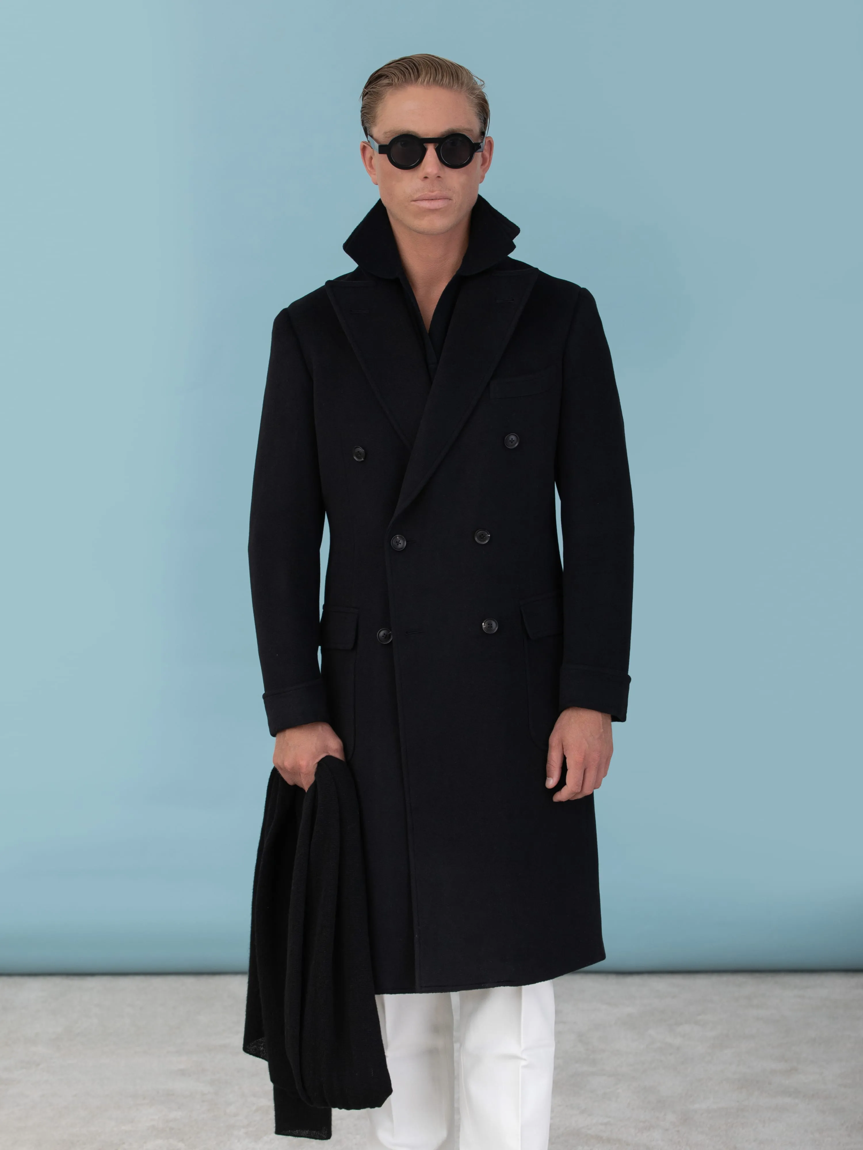 Black Cashmere Coat