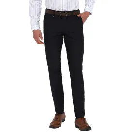 Black Checked Slim Fit Trouser