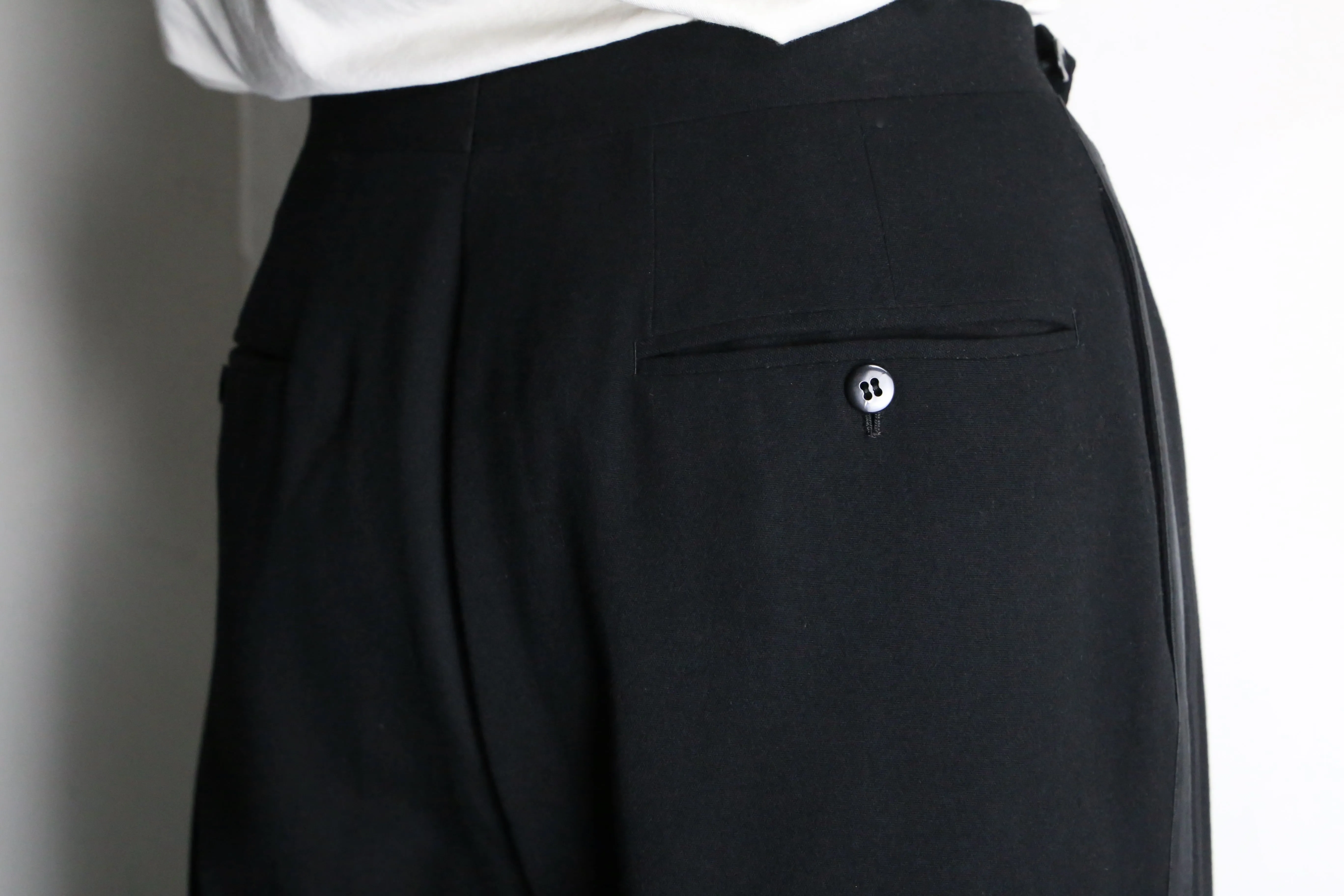 black color line design slacks