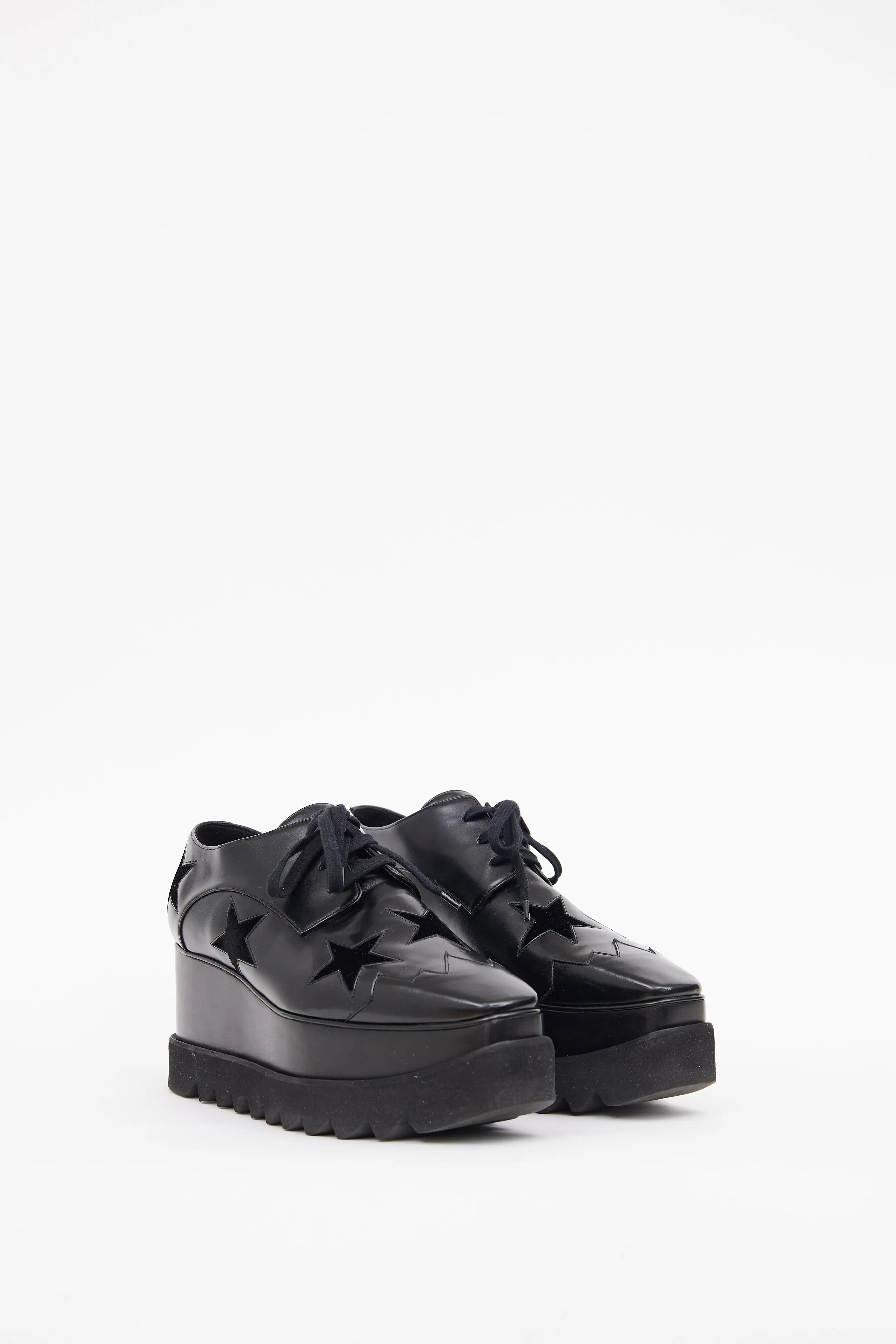 Black Elyse Platform Oxford