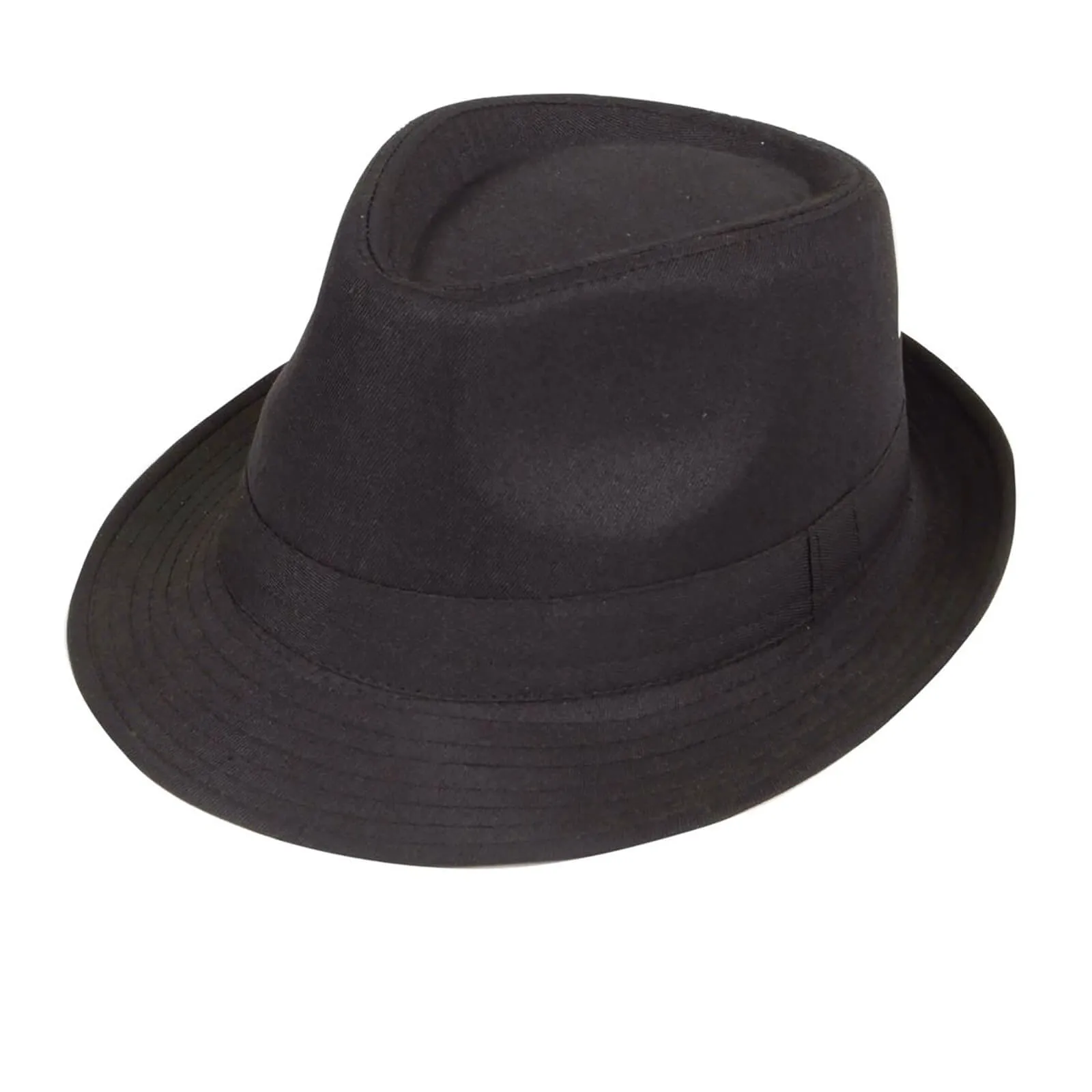 Black Fedora Hat Gangster Mob Mafia 40s Fancy Dress