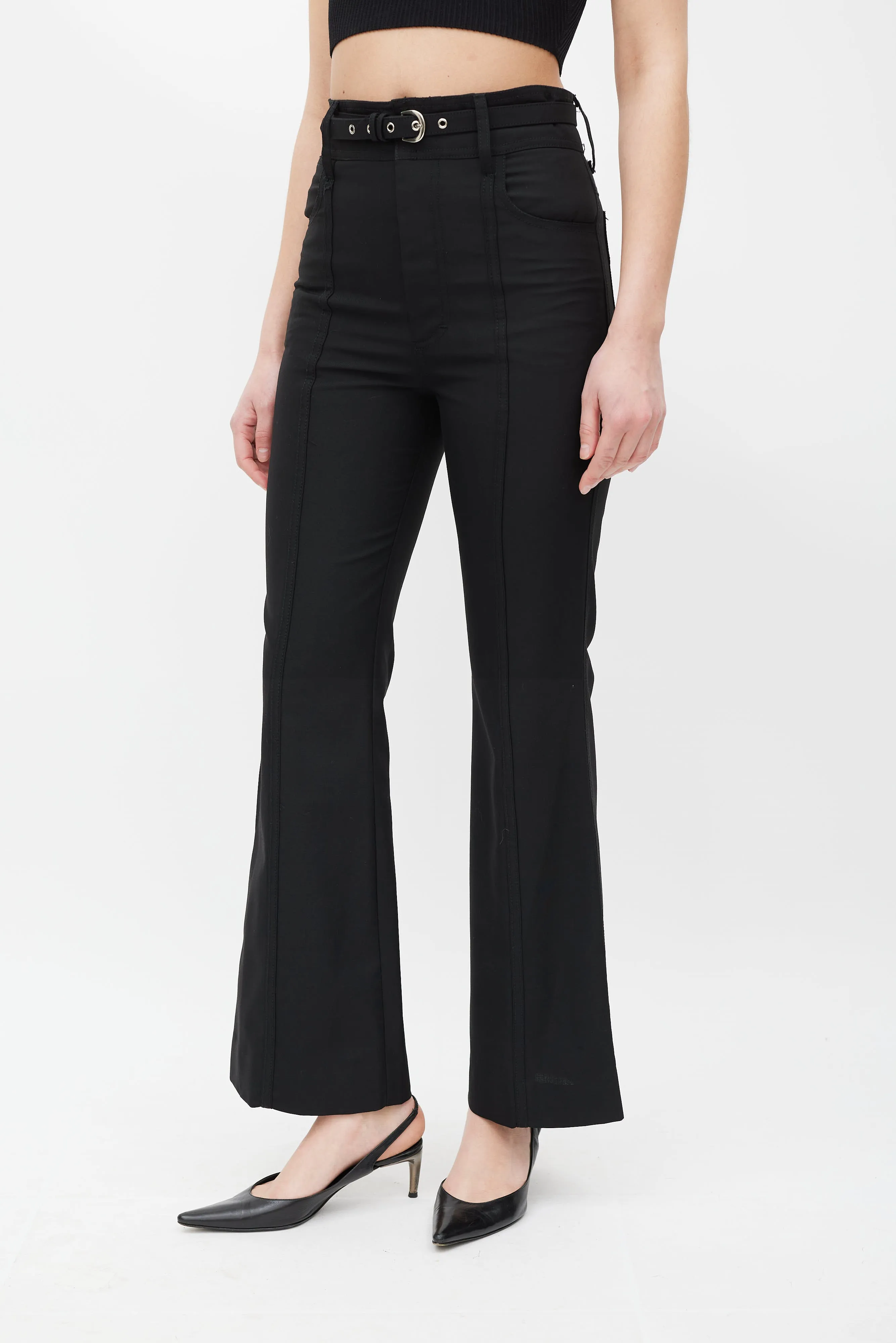 Black Flared Pants