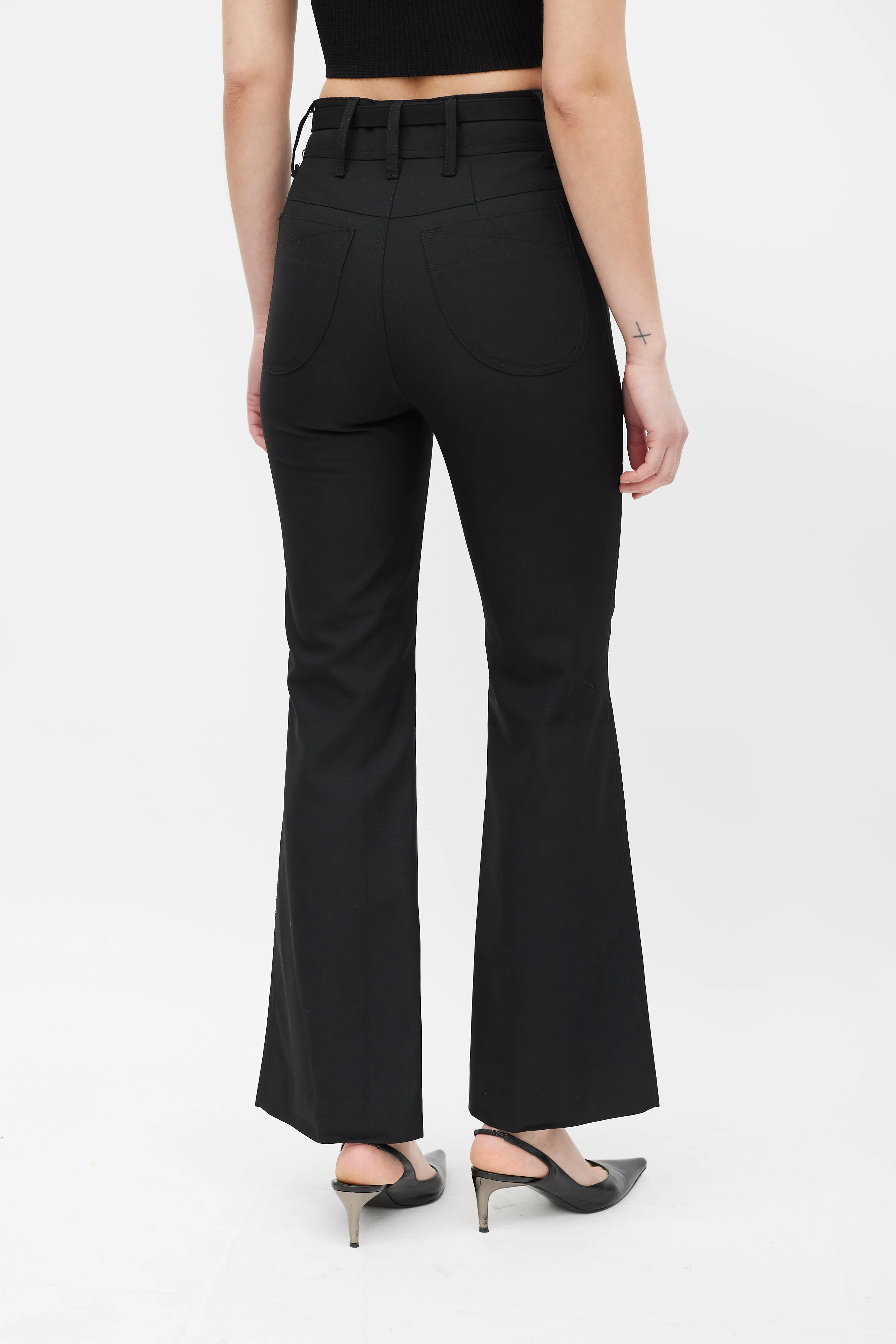 Black Flared Pants