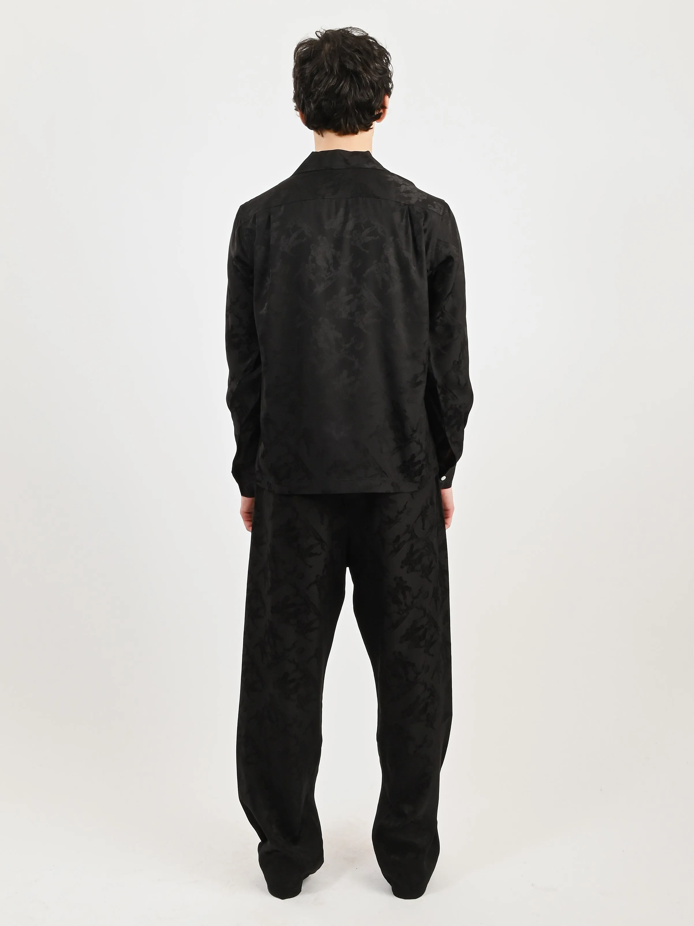 Black Football Jacquard Havana Shirt