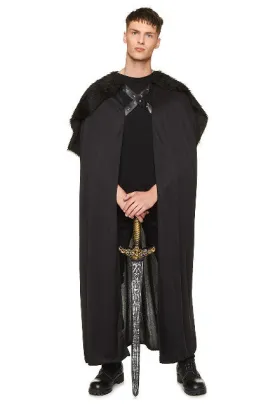 Black Fur Cape