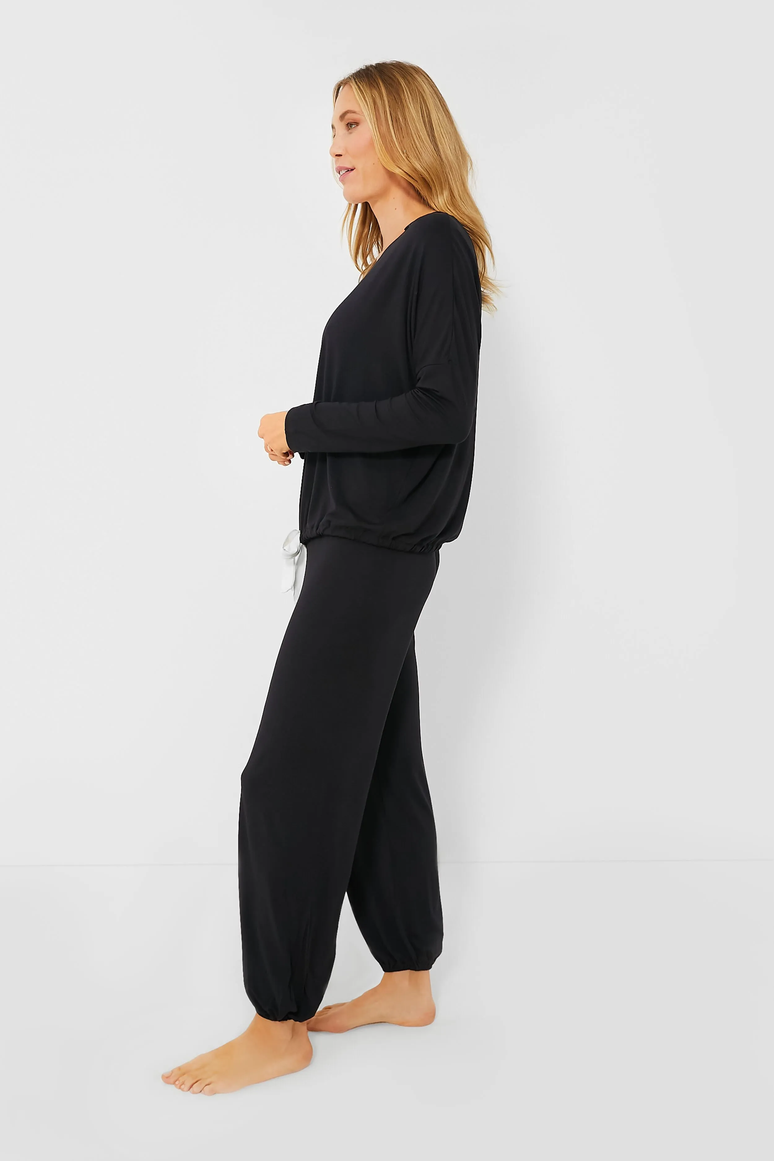 Black Gisele Slouchy PJ Set