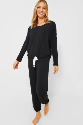 Black Gisele Slouchy PJ Set