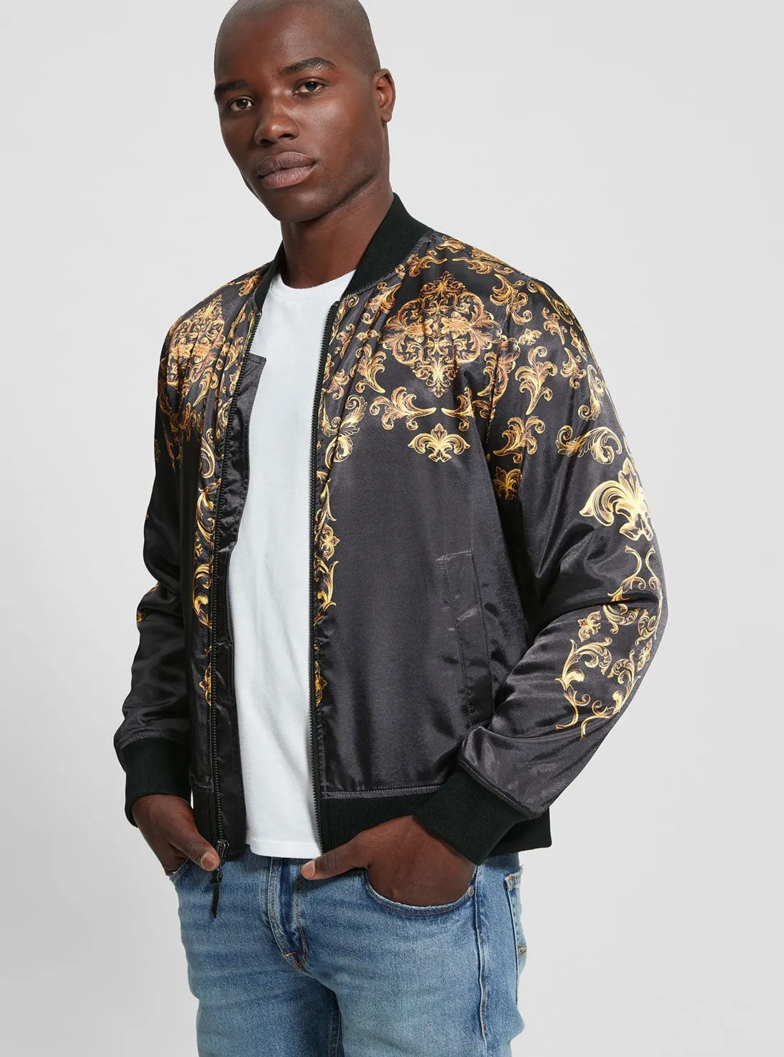 Black Irvine Royal Bomber Jacket