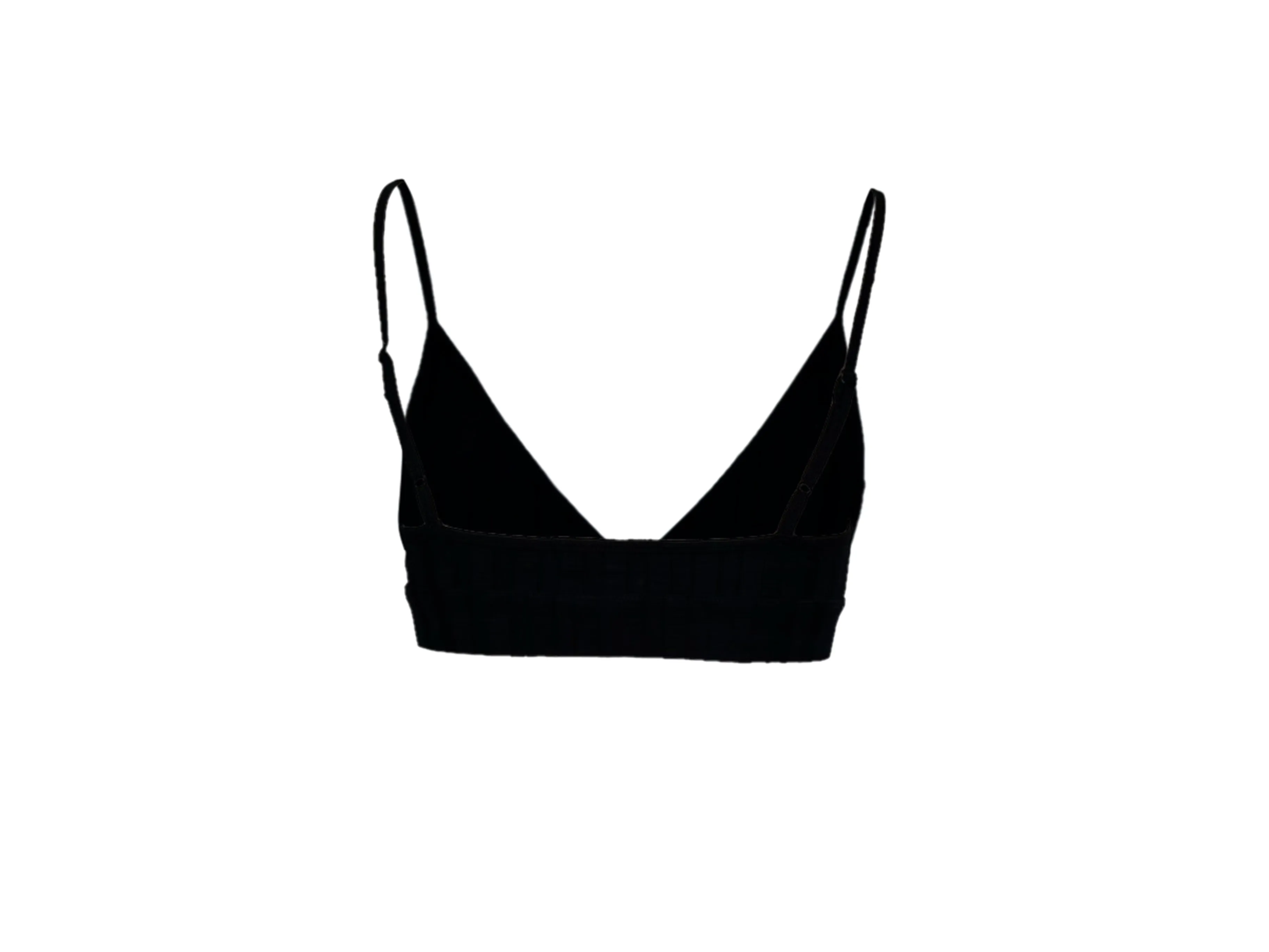 Black Jonathan Simkhai Rib Knit Bralette Size US S